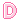 Pink Letter D